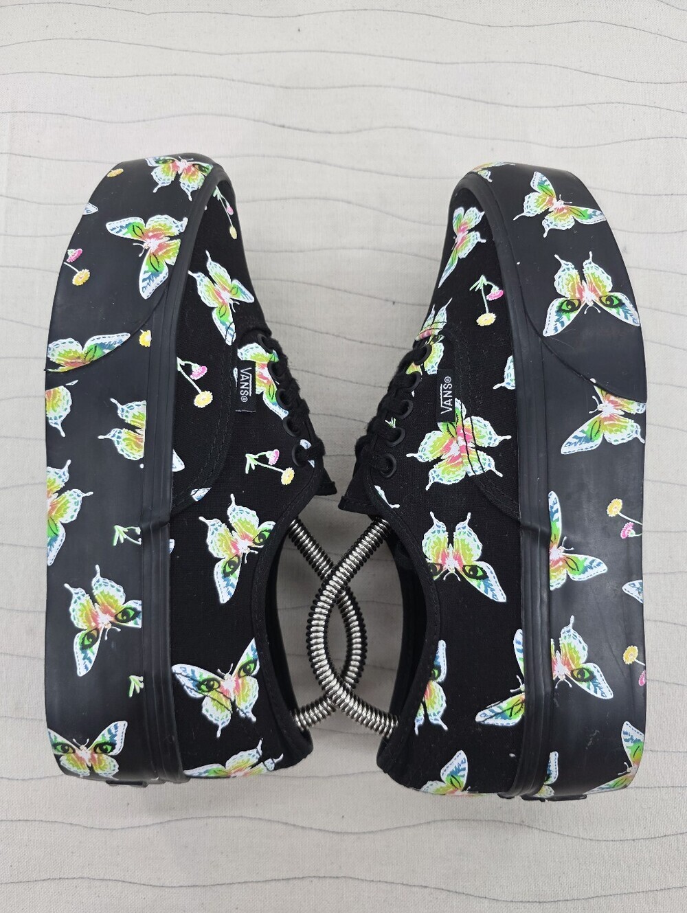 Vans Womens Stac Morph Blackout Glow In The Dark Butterfly Sneakers Shoes Sz 8.5 - Picture 10 of 12